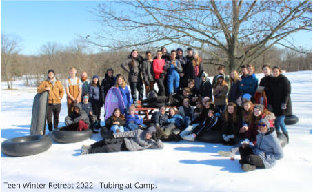 Teen Winter Retreat 2022 - Tubing at Camp.