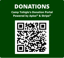 Camp Tohiglo’s Donation Portal Powered by Aplos® & Stripe® DONATIONS